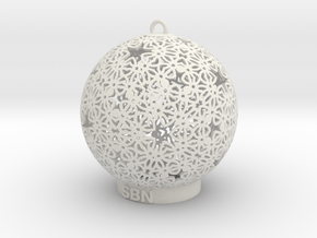 SBN Deco Ornament in White Natural Versatile Plastic