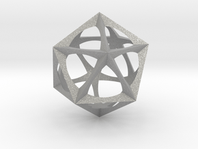 0301 Icosohedron (3.0 cm) in Aluminum