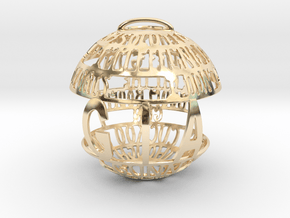 Gia Quotaball in 14k Gold Plated Brass