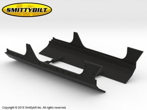 AJ10039 Smittybilt XRC body cladding in Black Natural Versatile Plastic