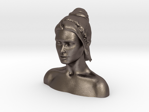 Megan Fox Headsculpt  in Polished Bronzed Silver Steel