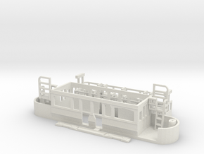 Eastbourne Tramway Car 2 in White Natural Versatile Plastic