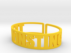 Team Instinct in Yellow Processed Versatile Plastic