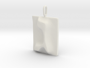 03 Gimel Pendant in White Natural Versatile Plastic