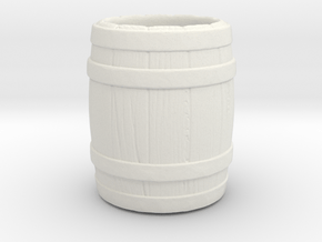 A glass of "barrel" in White Natural Versatile Plastic