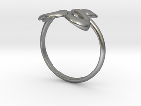 Slytherin Snake ring in Natural Silver: 4 / 46.5