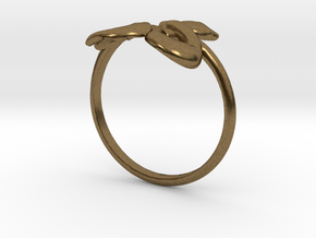 Slytherin Snake ring in Natural Bronze: 4 / 46.5