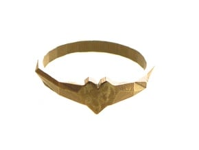 Faceted Heart Ring  in Natural Brass: 7 / 54