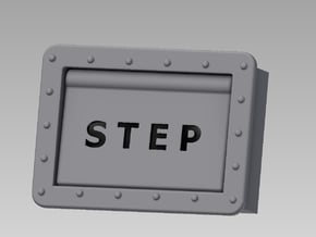 Step Box Assembly in White Processed Versatile Plastic