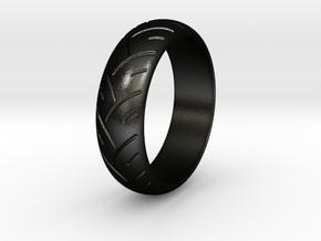 Victor F. - Ring in Matte Black Steel: 6 / 51.5