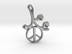 Earthly Spring Peace Sign by ~M. in Natural Silver