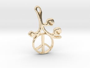 Earthly Spring Peace Sign by ~M. in 14K Yellow Gold