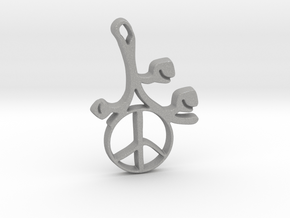 Earthly Spring Peace Sign by ~M. in Aluminum