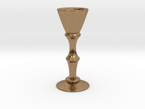 Candle Holder Model S in Natural Brass