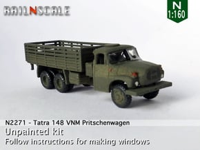 Tatra 148 VNM Pritschenwagen (N 1:160) in Tan Fine Detail Plastic