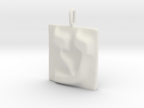 16 Ayn Pendant in White Natural Versatile Plastic