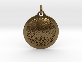 Mandala80 in Polished Bronze (Interlocking Parts)