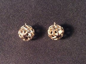 Orion-earrings in Polished Bronze