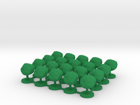 Game Piece, Asteroid, 20-set in Green Processed Versatile Plastic
