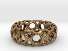 D.O.R Ring-M size in Natural Brass