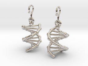 DNA Earrings (One Piece) in Platinum