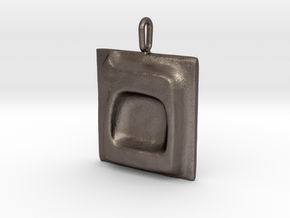 24 Mem-sofit Pendant in Polished Bronzed Silver Steel