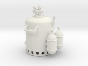 Vosper Smoke Generator 1/30 Scale in White Natural Versatile Plastic