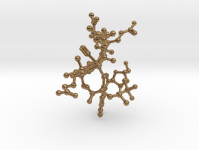 Vitamin B 12 (Cyanocobalamin) Model in Natural Brass