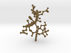Vitamin B 12 (Cyanocobalamin) Model in Natural Bronze