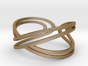 Doble Infinity "Infinito duplo" in Polished Gold Steel: 5.5 / 50.25