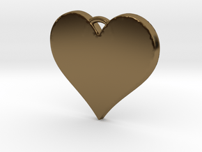 With All My Heart in Polished Bronze