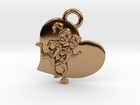 Running charm Customizable  in Polished Brass