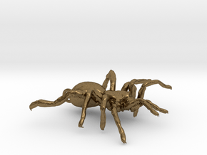 Tarantula Spider Pendant - 45 mm in Natural Bronze