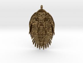 Trilobite Pendant  in Natural Bronze