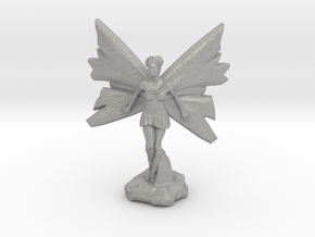 Fairy with large wings, in flight 30mm scale in Aluminum