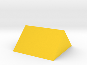 Wedge Shape in Yellow Processed Versatile Plastic