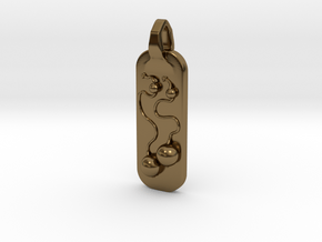 Poi Pendant in Polished Bronze