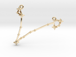 The Constellation Collection - Pisces in 14k Gold Plated Brass