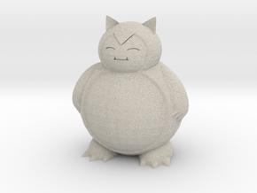 Snorlax Standing in Natural Sandstone
