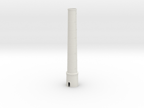 OUch01 Factory chimneys in White Natural Versatile Plastic