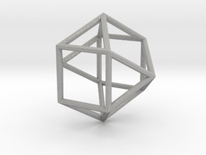 Cube Octohedron - 5cm in Aluminum