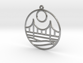 Golden Gate Bridge in Natural Silver