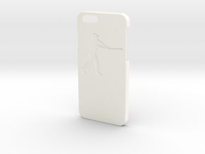 Iphone 6 Case - Name On The Back - Baseball2 in White Processed Versatile Plastic