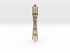 Sutro Tower in Natural Brass