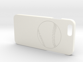 Iphone 6 Case - Name On The Back - Baseball1 in White Processed Versatile Plastic