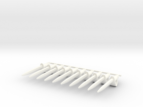 10 x Pallasch (tbn) in White Processed Versatile Plastic