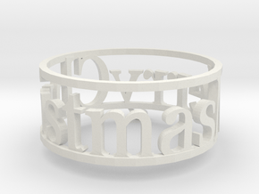 Napking Ring for Christmas in White Natural Versatile Plastic: 6 / 51.5