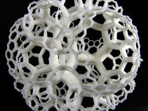 {6,3,3} H³ Honeycomb in White Natural Versatile Plastic