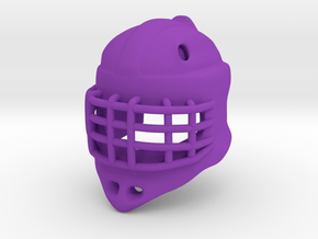 Ice Hockey Golie Helmet (prototype) in Purple Processed Versatile Plastic