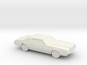 1/87 1972 Lincoln Continental Mark IV  in White Natural Versatile Plastic